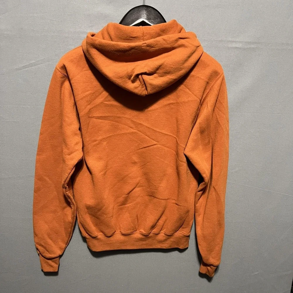 Texas Longhorns Champion Hoodie Mens Small Orange College Graphic Fleece - Picture 4 of 4